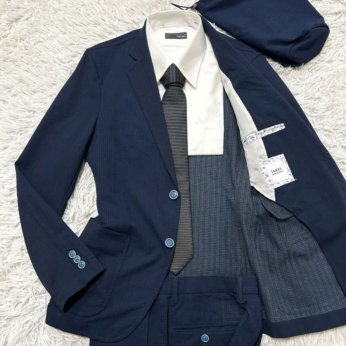 新品】希少 未使用 布袋寅泰 TAKEO KIKUCHI コラボ スーツ LL