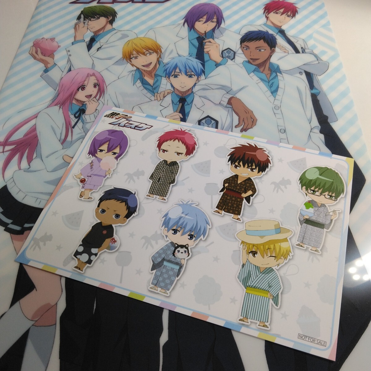 新品】黒子のバスケ☆JF2013 クリアファイル☆原作絵☆キセキの世代