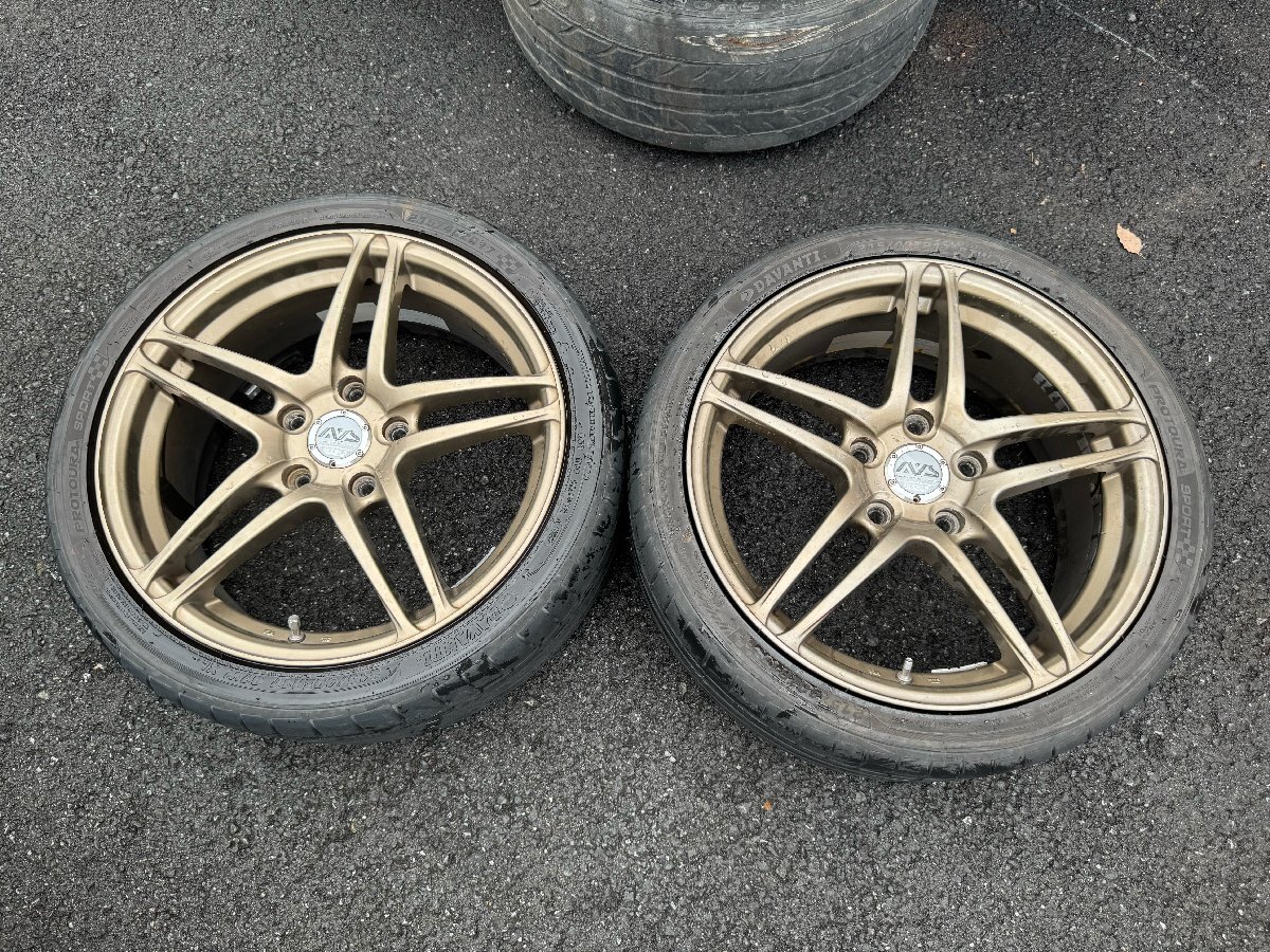 中古】WORK VS 17inch 9j+35 × YOKOHAMA 215/45R17 引張りタイヤ