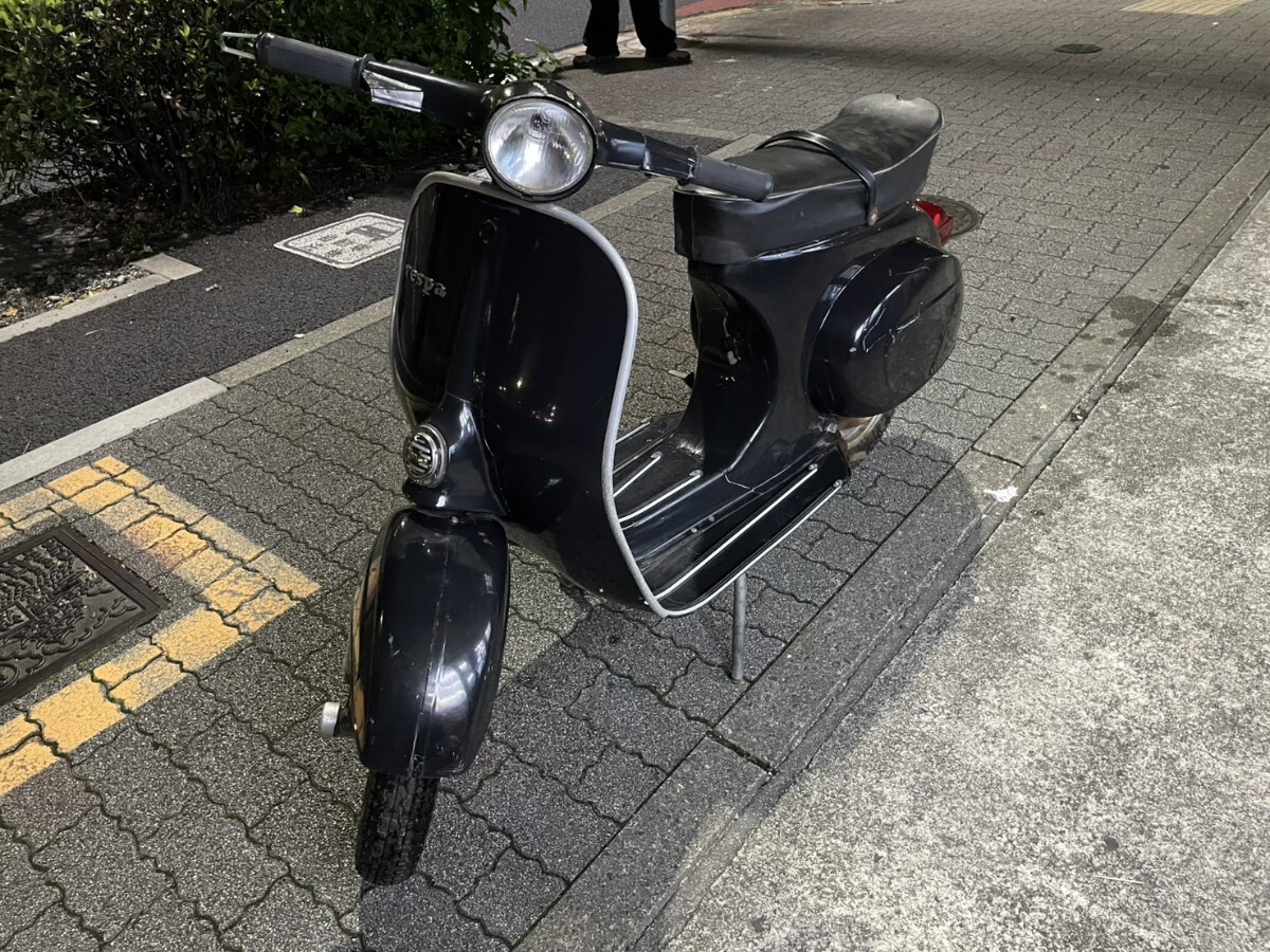 中古】ベスパ50s シングルシート破れ無し シート台座セット ピアジオ