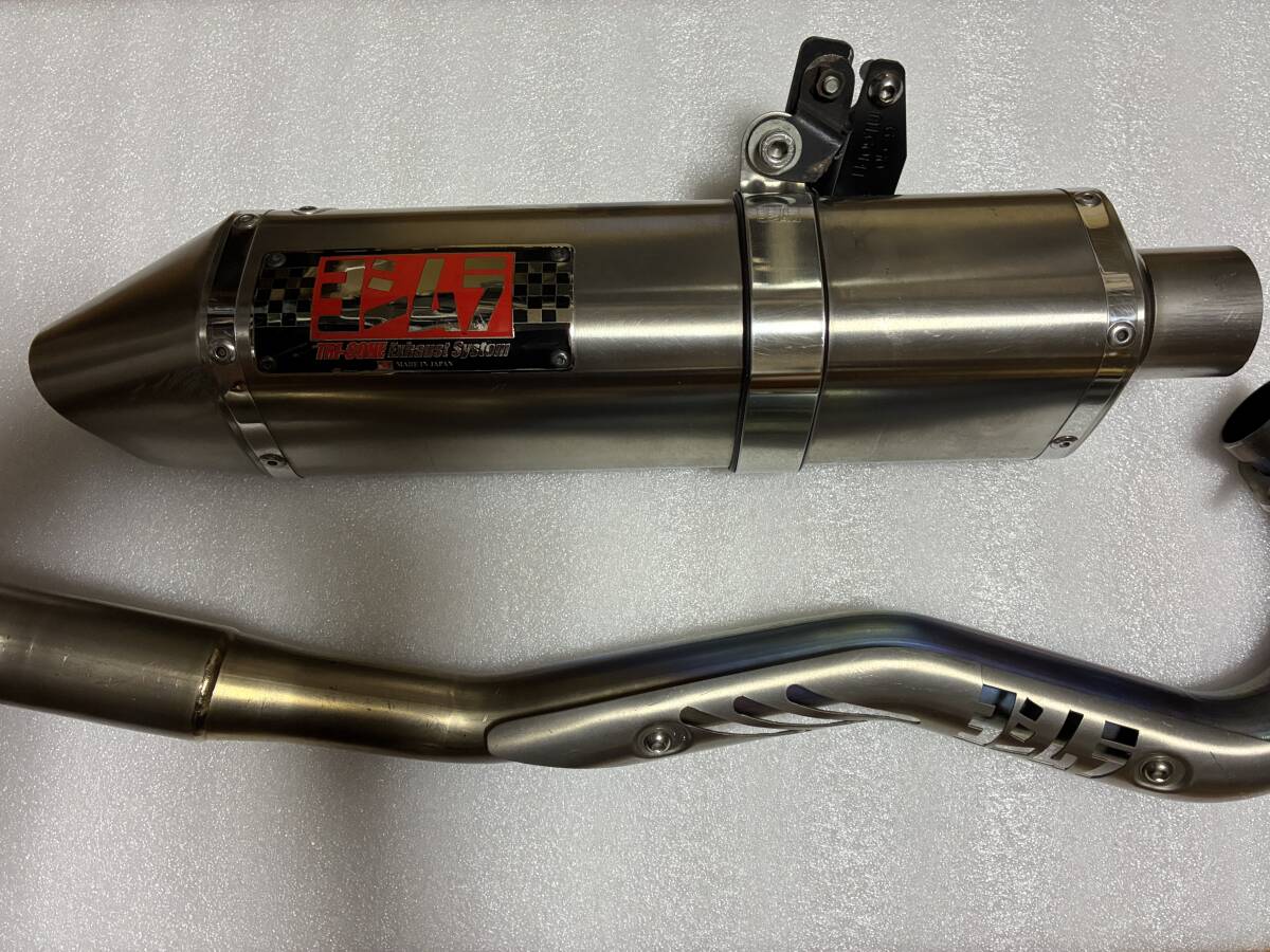 XR100モタード用 ヨシムラ トライコーン チタンサイクロン カーボン