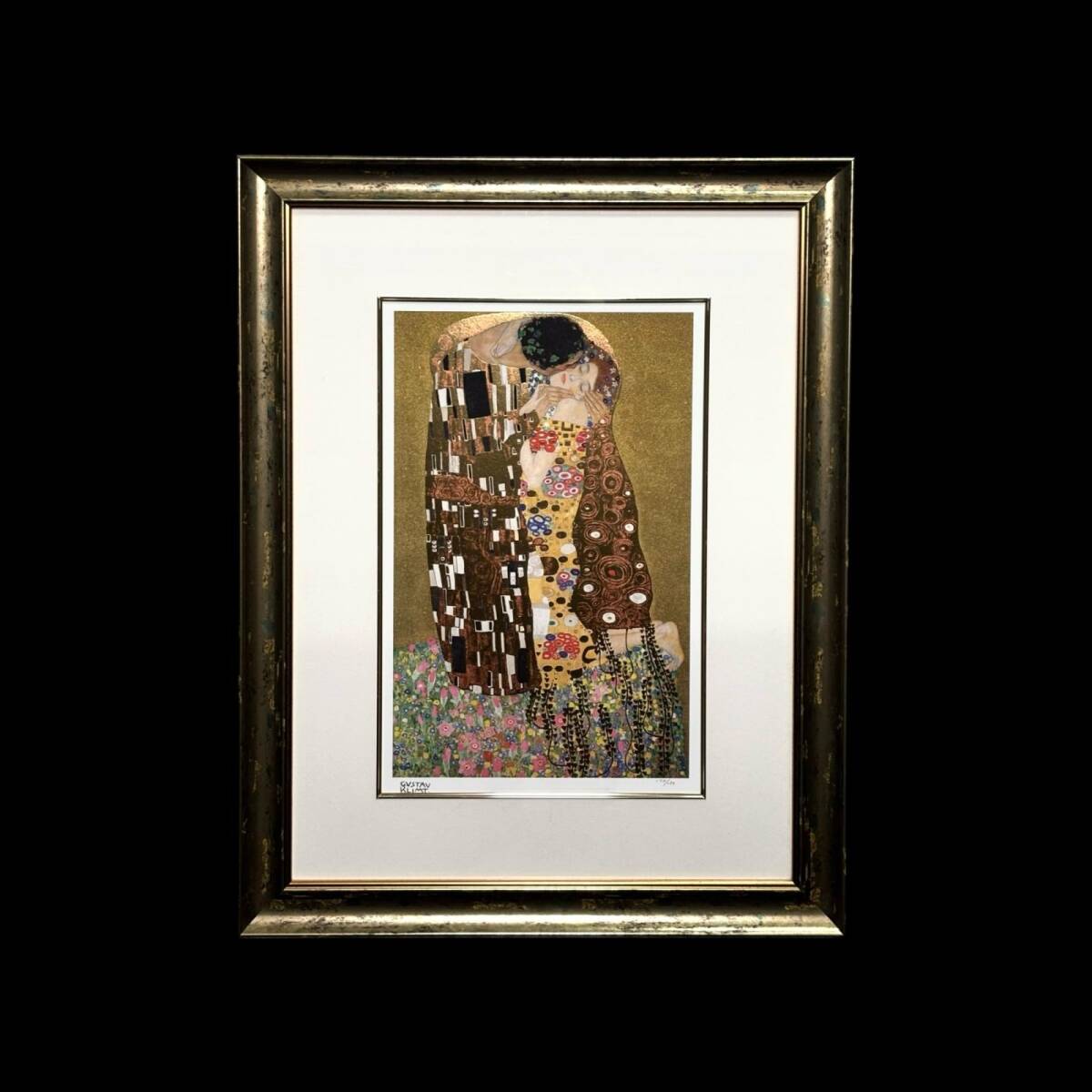 中古】インテリア アート 絵画 IKEA グスタフクリムト 水蛇 （模写