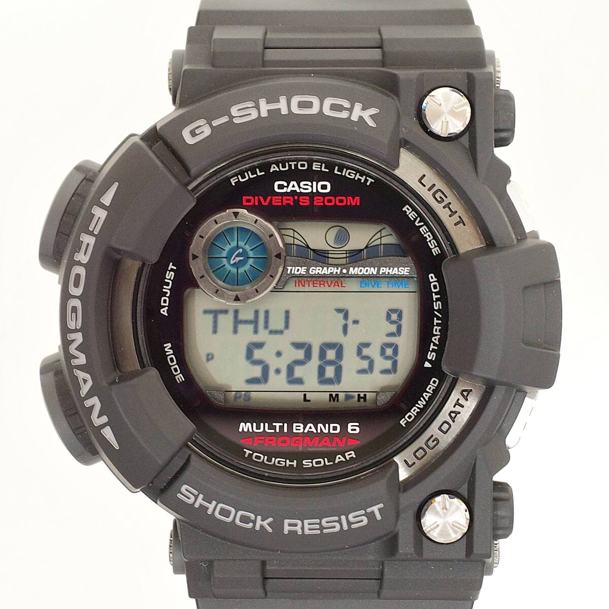 中古】G-SHOCK フロッグマン DW8201WC グリーン染色・赤目・箱付の落札
