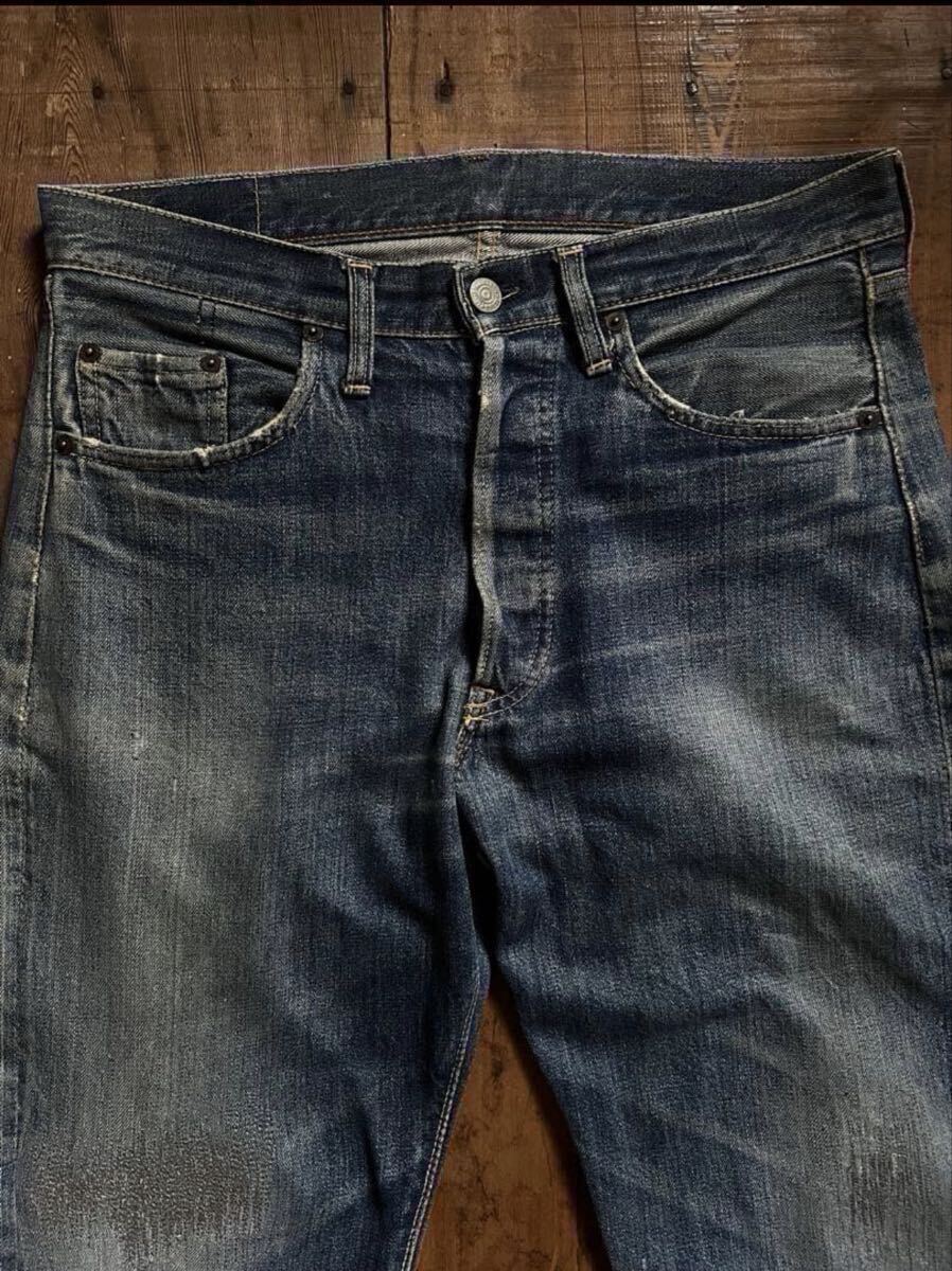 送料込 Levi's 501XX 31×34 ダブルネーム 赤耳 66501 チェーンステッチ