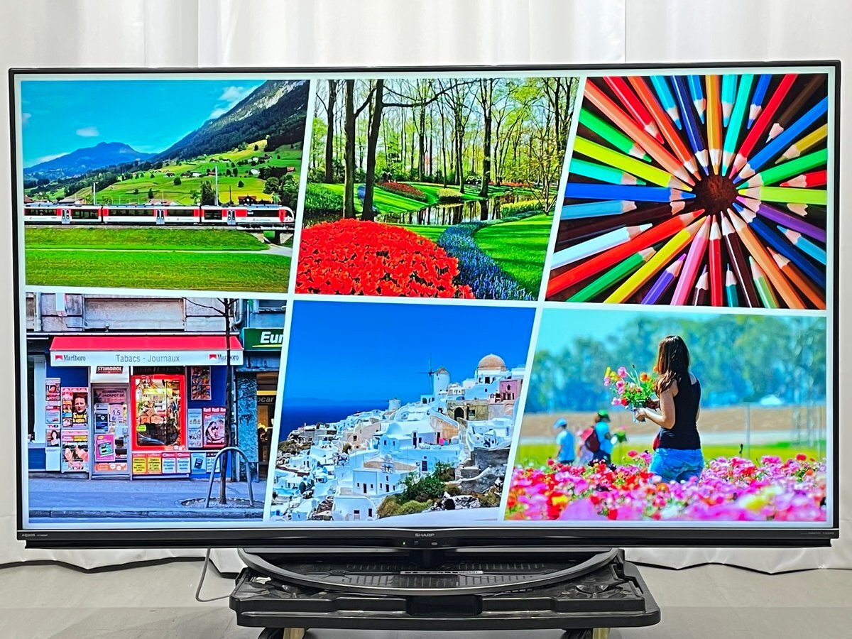 SHARP 液晶テレビ LC-60G9 60インチ ジャンク 液晶割れ シャープの落札