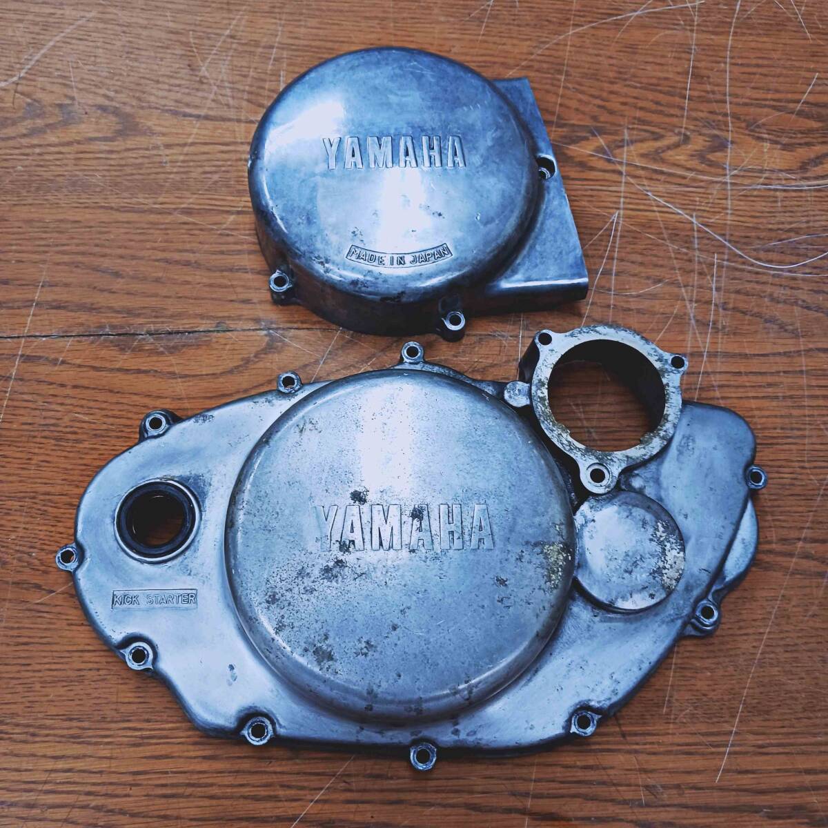 美品 YAMAHA 純正 XJ400 ポイントカバー セット ※ヤマハ XJ400D 4G0