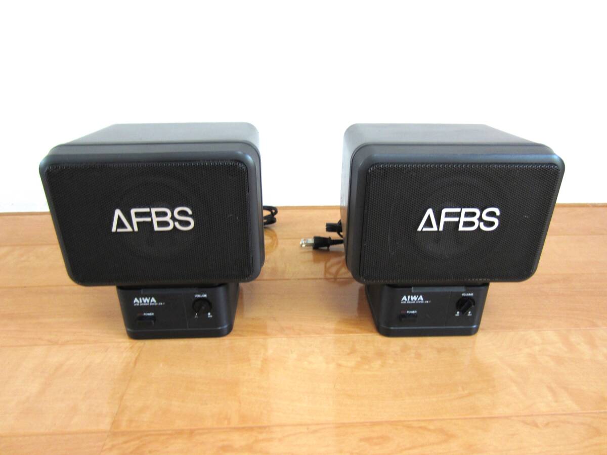 傷や汚れあり】AIWA アイワ AFB-1001 AFBS ペアスピーカー 動作未確認