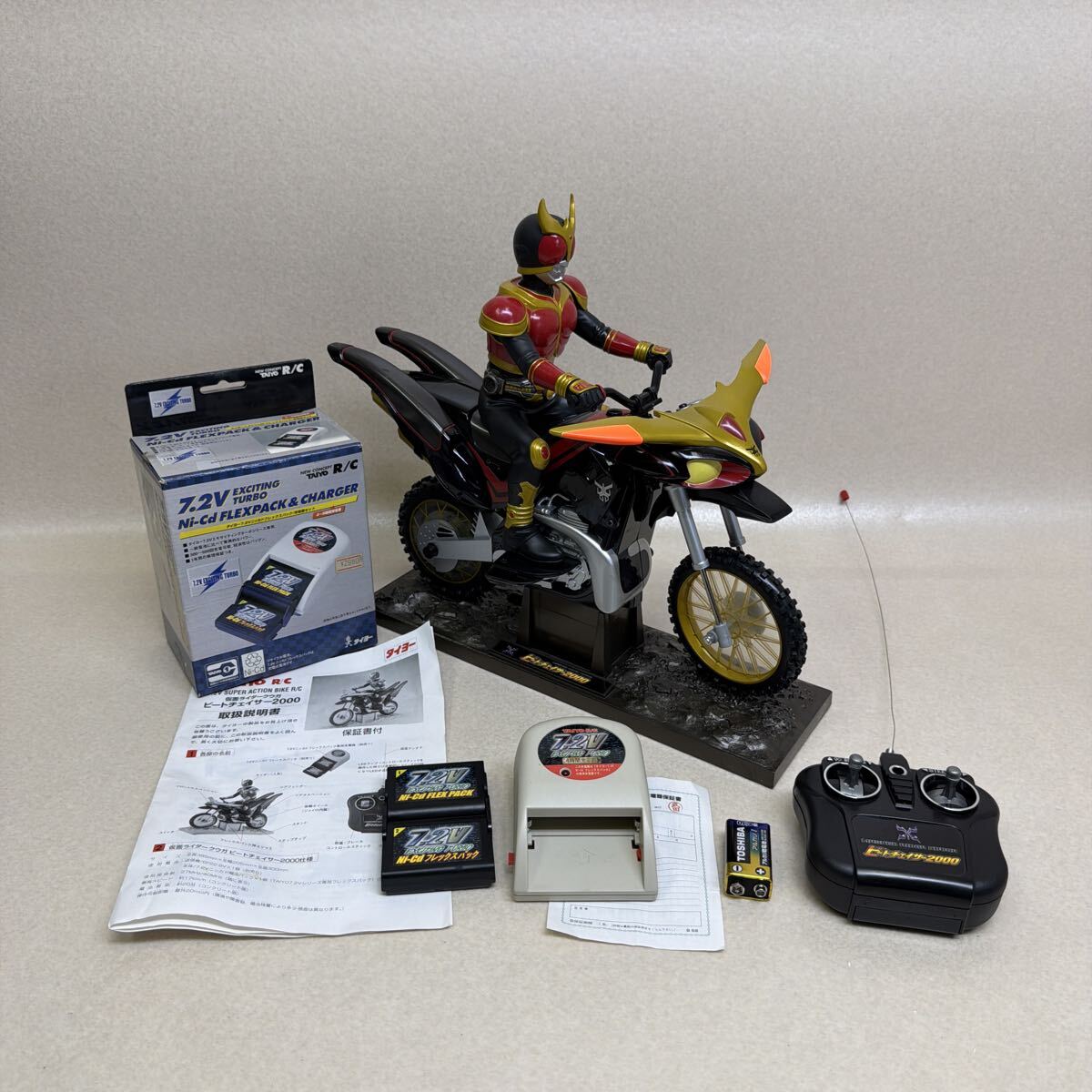 タイヨーラジコン仮面ライダークーガ1/8 仮面ライダークウガ ラジコン RC ビートチェイサー スーパースタント