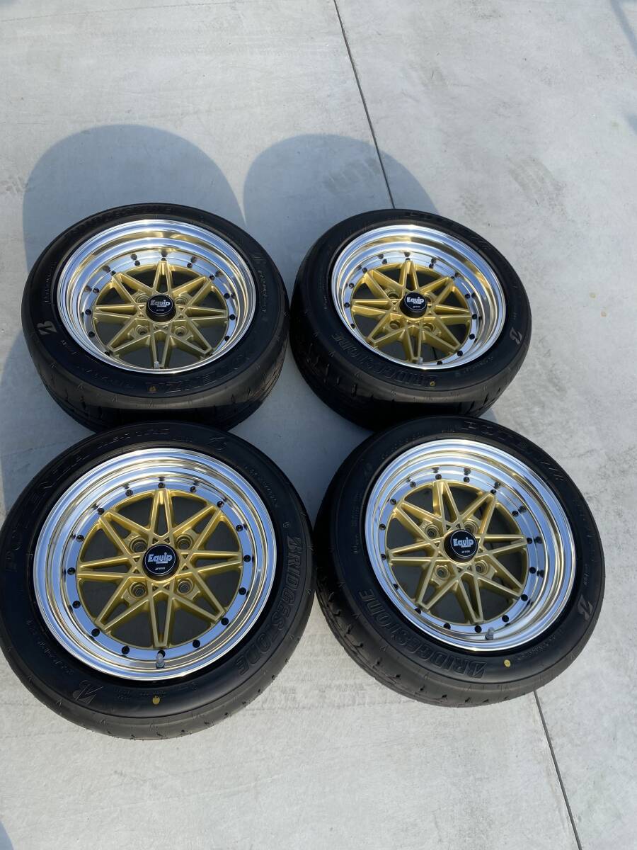 中古】☆中古 WORK エクイップ03 ゴールド 15インチ 7.0J+7 6.5J+26 4