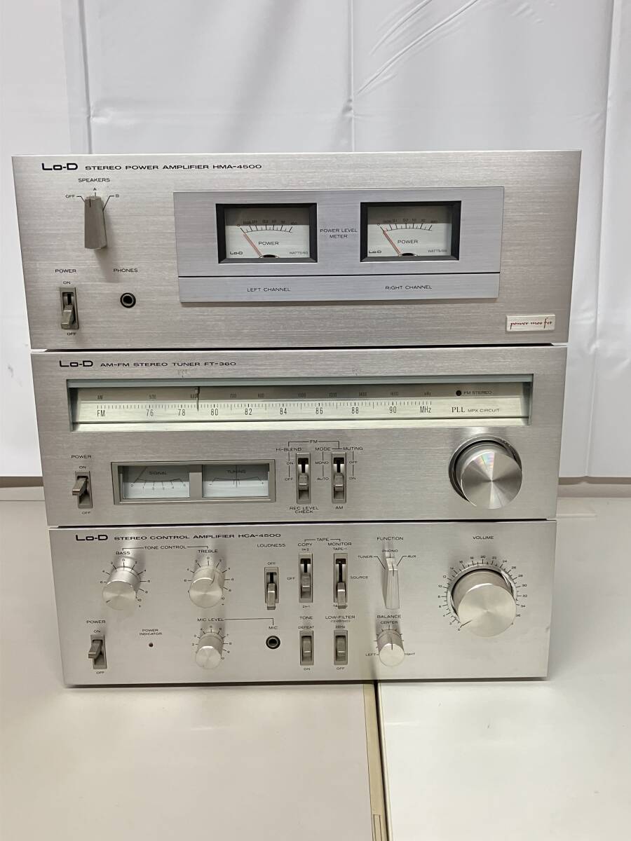 希少 日立 Lo-D チューナー Lo-D HITACHI AM FM チューナー FT-590とHA-190アンプセット の落札