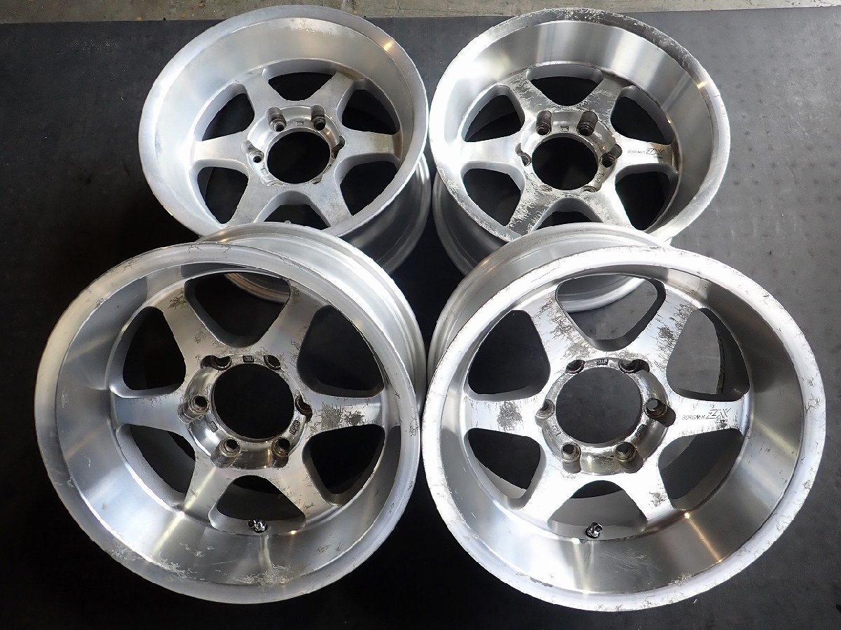 中古】良品 超深リム ENKEI BORGNER ZX 16×8J ET±0 PCD139.7 6穴 5本