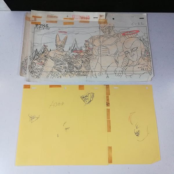 I-36（セル画・原画）ニニンがシノブ伝 ラフ原画・レイアウトコピー