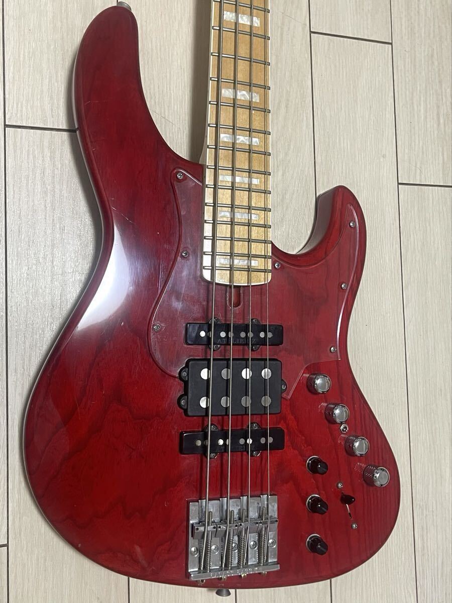 中古】Moon JJ-5 PINK Order Color 五弦ベース ピンク マッチング