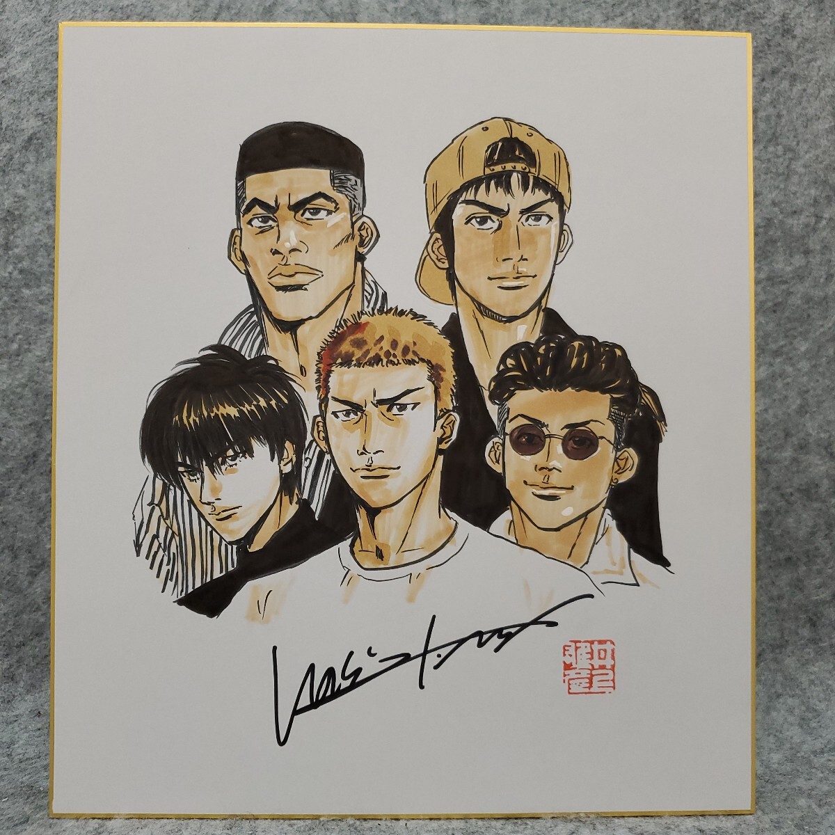 新品】SLAM DUNK 井上雄彦◇三井寿直筆サイン色紙 額付・ジャンプ25