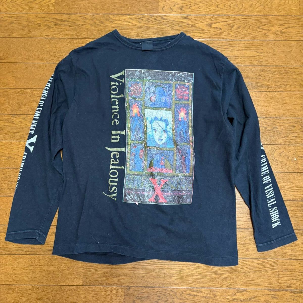 中古】美品 X JAPAN ☆ Violence In Jealousy Tour 1991 STAFF Tシャツ