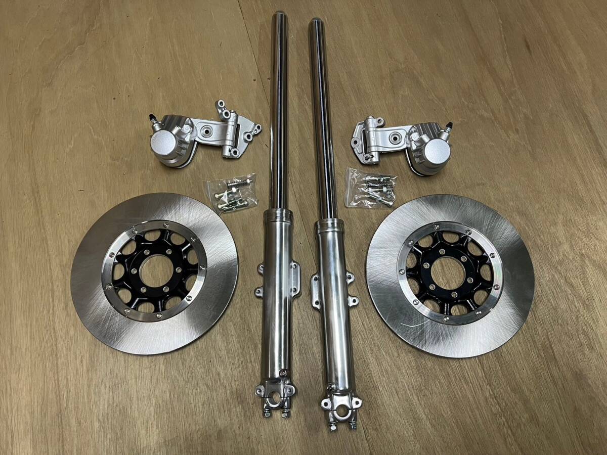 加工後未使用】カブ用加工品 ディスク スポーク フロント廻りAssy NS1