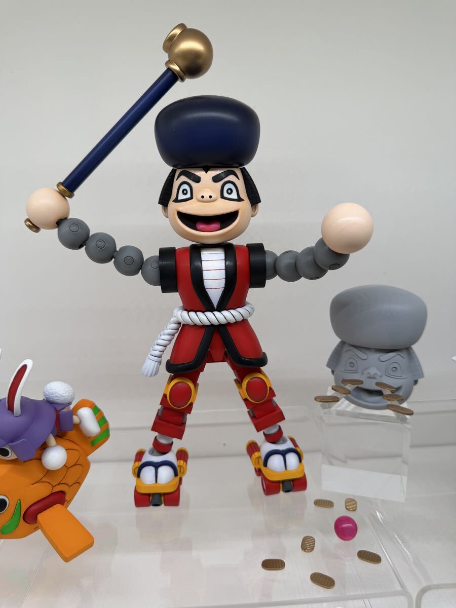 新品未開封 がんばれゴエモン ゴエモン エビス丸 サスケ 3点セット マネザル 未使用】欠品なし 台座付 manezal がんばれゴエモン 3対セット