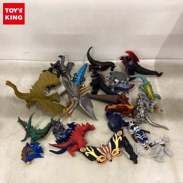 中古　ウルトラマン 怪獣 ゴジラ キングギドラ メカゴジラ ソフビ まとめ売り ホビー 中古 東映 ソフビ 人形 まとめてセット 怪獣 敵 ゴジラ