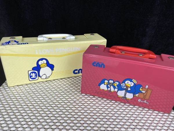 超希少/美品・当時物・空き缶8個】パピプペンギンズ/ひこねのりお
