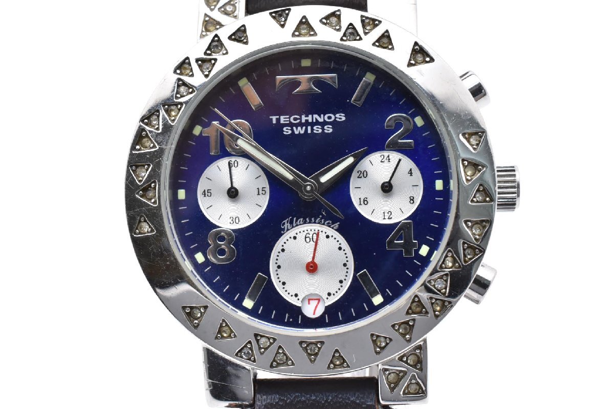 TECHNOS テクノス Klassisch TGKA862 39mmケース 裏スケ デイト 純正