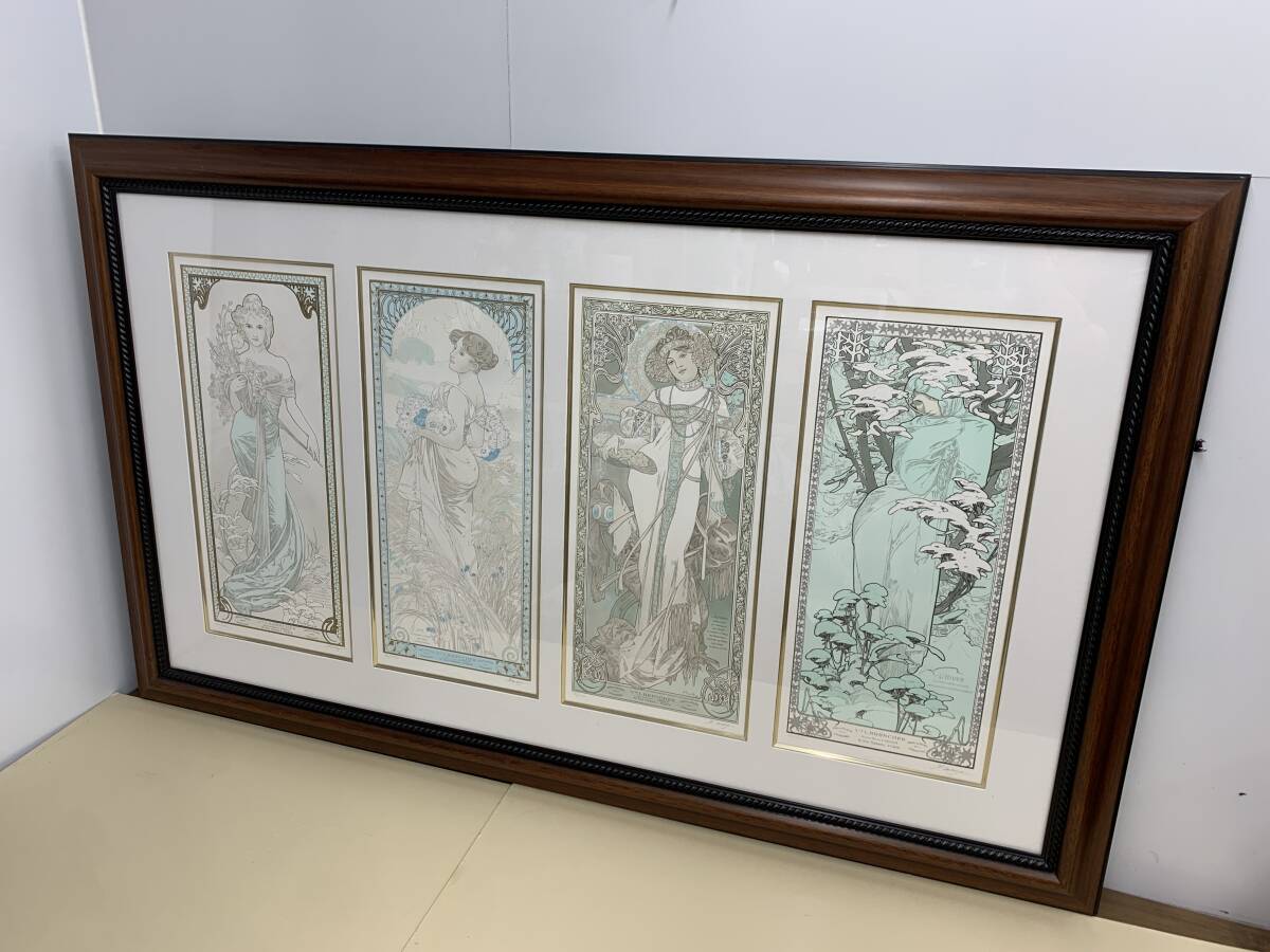 新品】新品！【アルフォンス・ミュシャ】ブルネット リトグラフ 限定