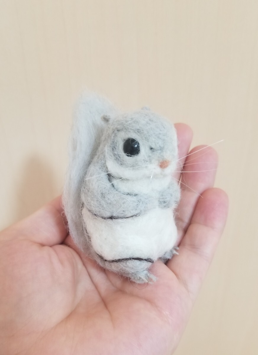 新品】☆羊毛フェルト ハンドメイド エゾモモンガ モモンガ 2匹セット