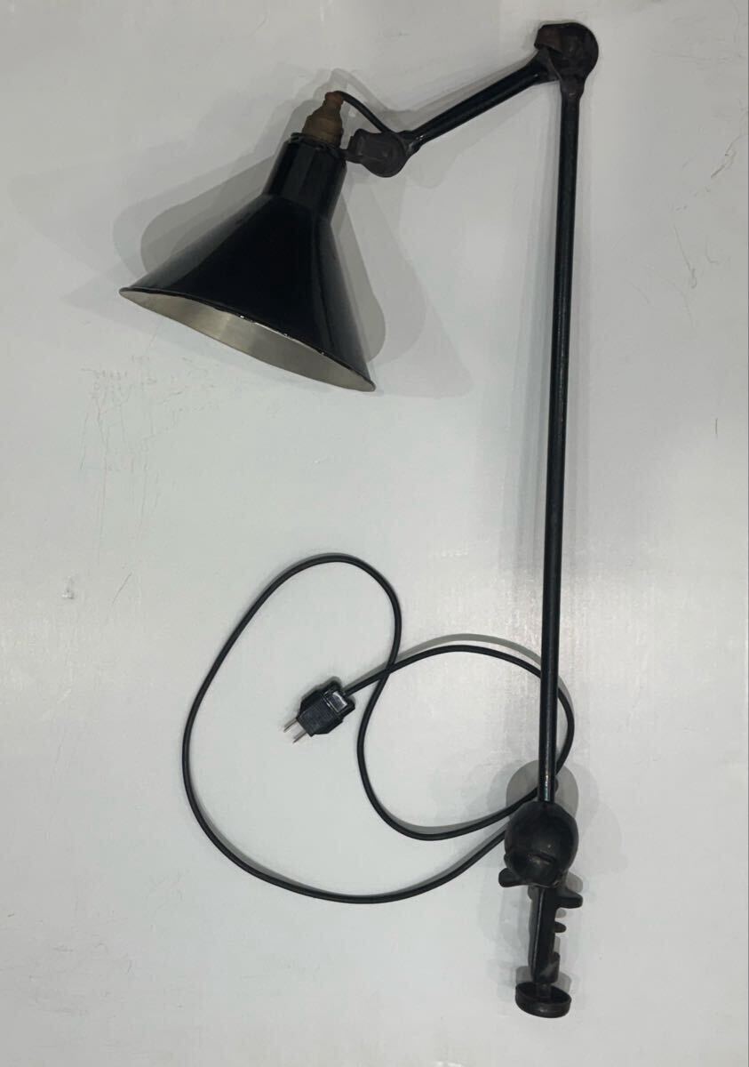 中古】フランスアンティーク クリップライト 電球付き 照明