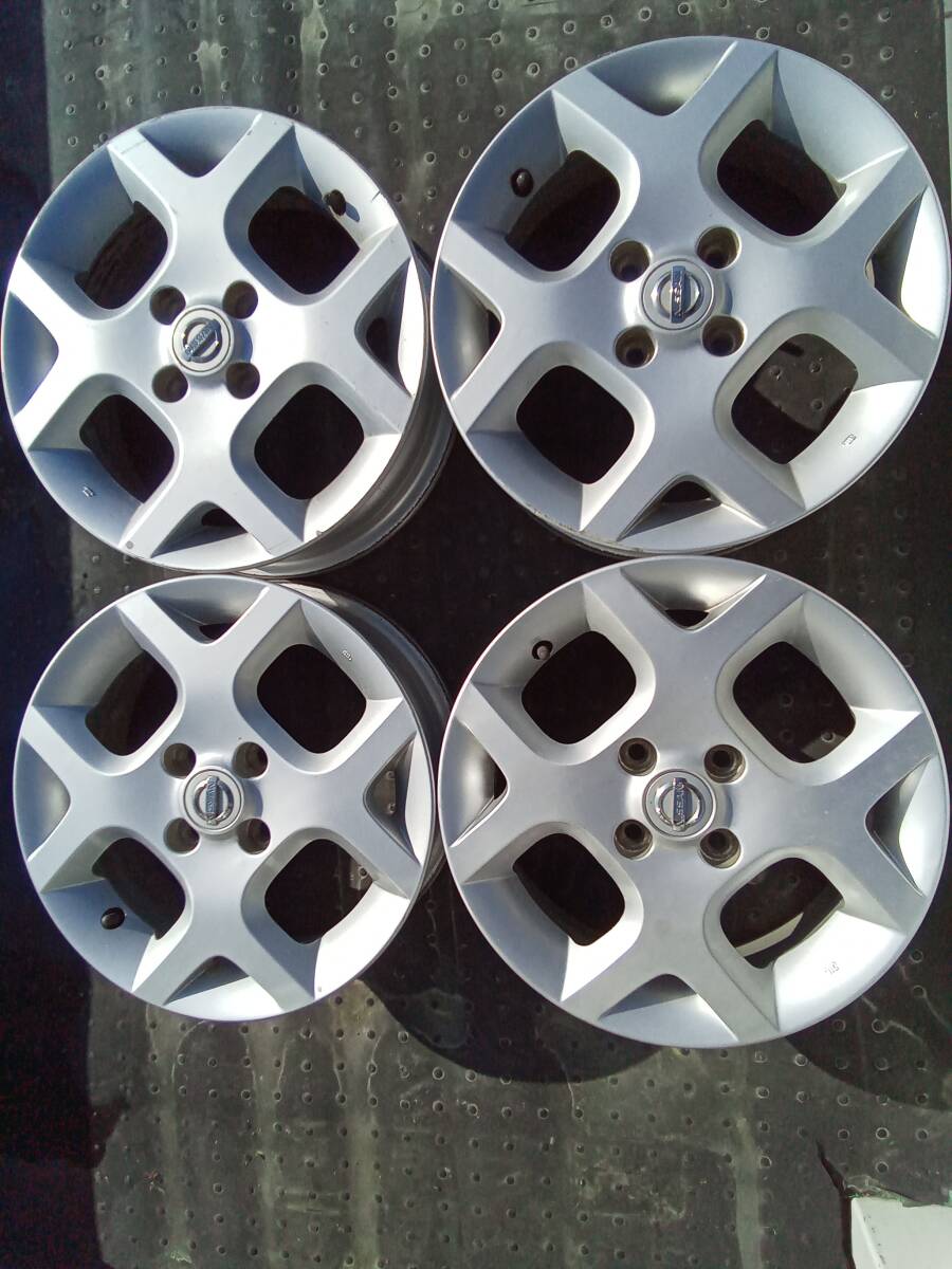 中古】☆日産 キューブ AUTECH オーテック 純正アルミホイール 5.5-15+