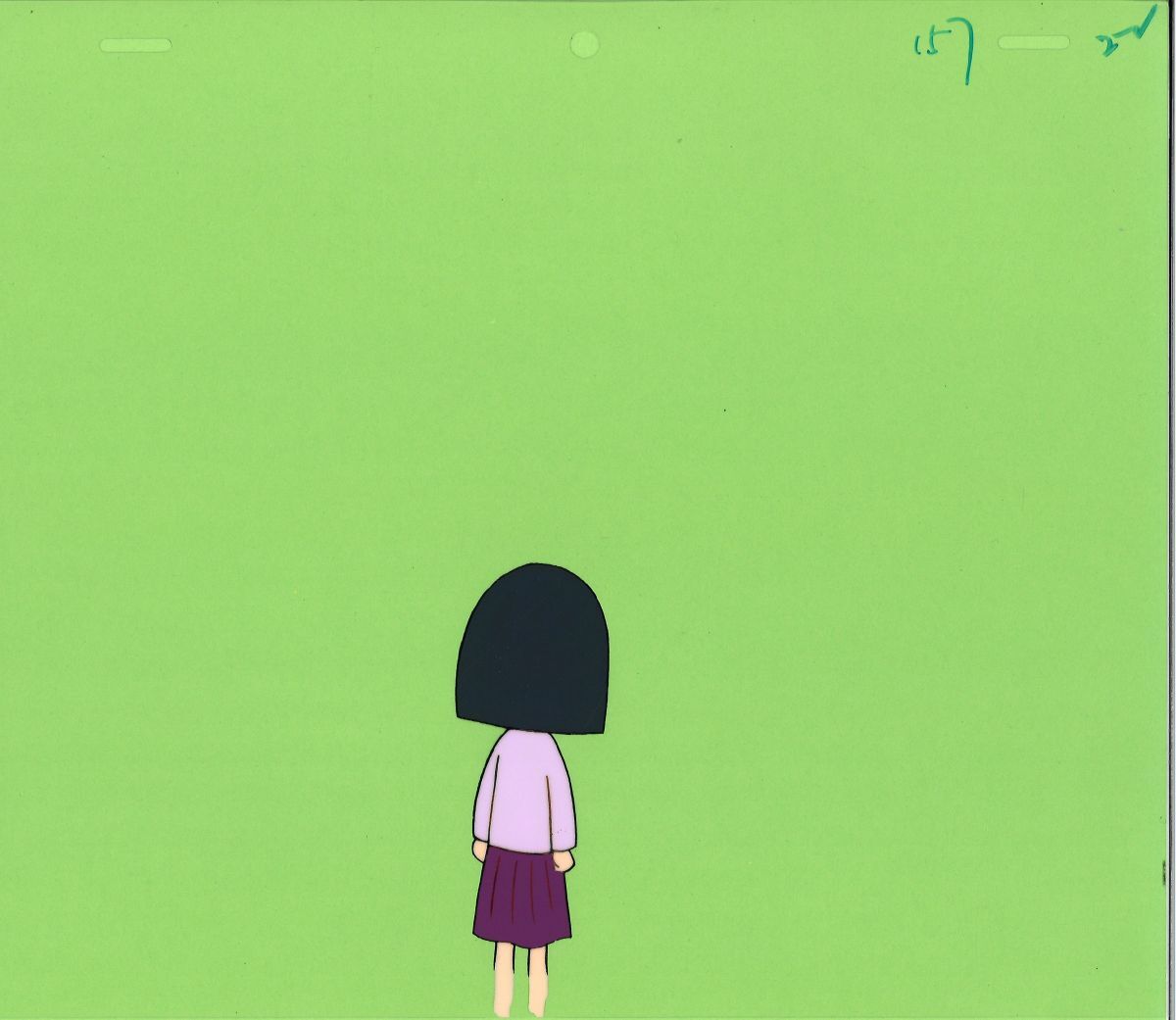 セル画 背景 レイアウト付 ちびまる子ちゃん さくらももこ たまちゃん