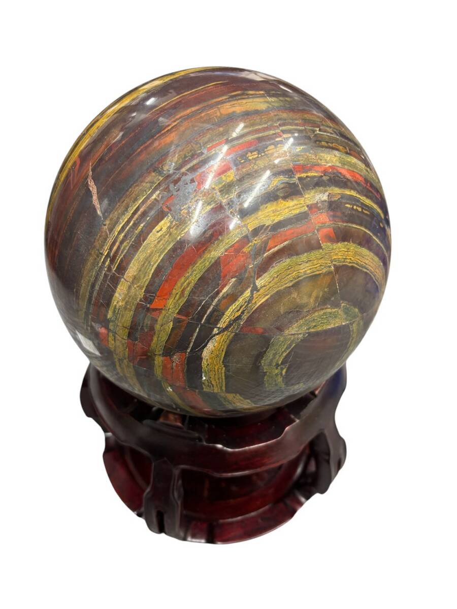 約6kg超】 秋芳洞 特産大理石 幸運の玉 美術工芸品 鑑賞石 開運 幸運
