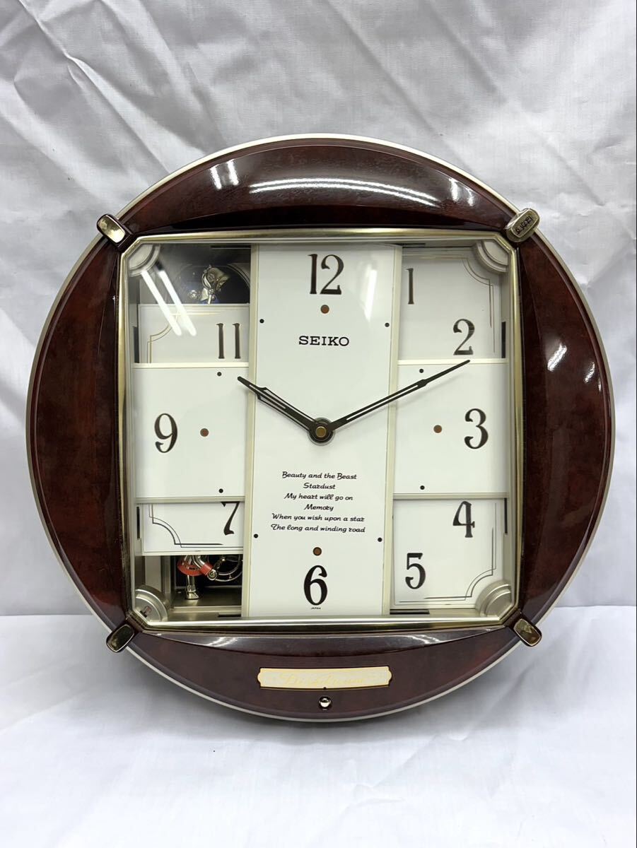☆SEIKO/セイコー フェアリーコンサート からくり時計 RE535B/ブラウン