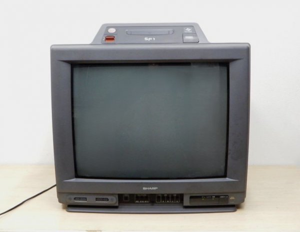☆動作品☆SHARPシャープ☆スーパーファミコン内蔵ブラウン管テレビ