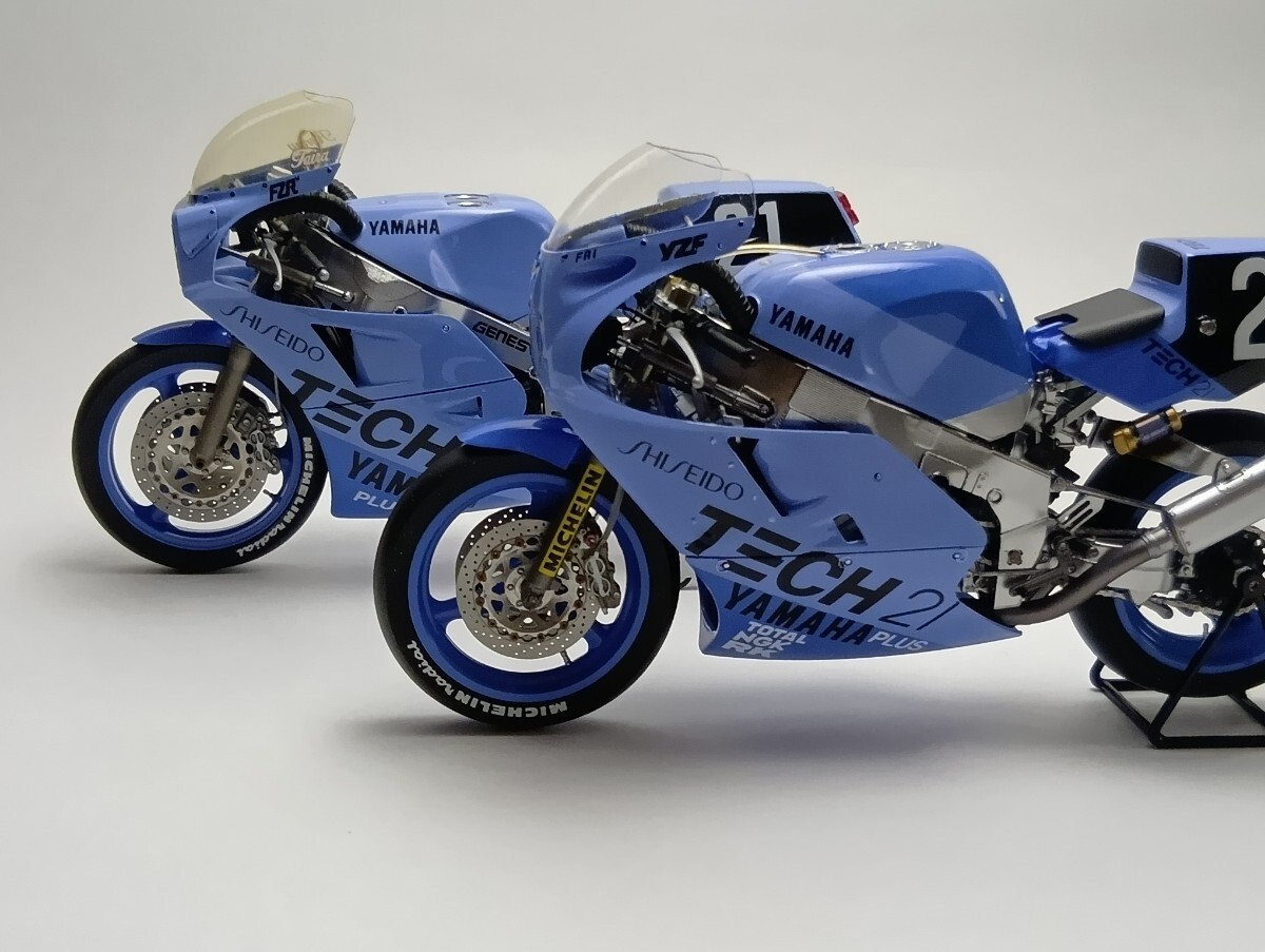 新品】フジミ 1/12 ヤマハFZR750 TECH21 1985年鈴鹿8耐仕様 完成品の