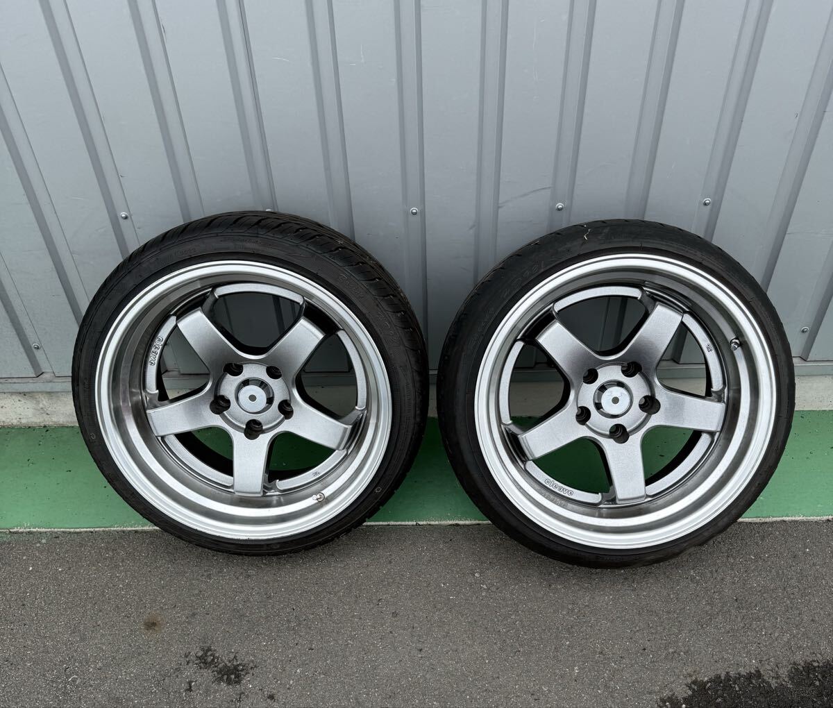 深リム WORK ワーク ユーロライン 17X8J+35 9J+38 PCD114.3 4穴 5穴