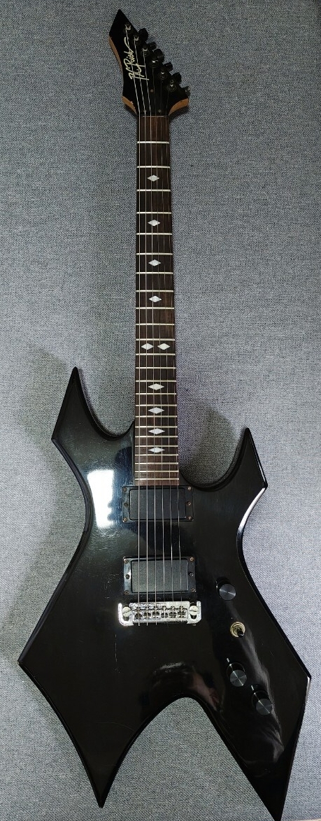 超希少 B.C.Rich WARLOCK エレキベース スルーネック 木目 リバース