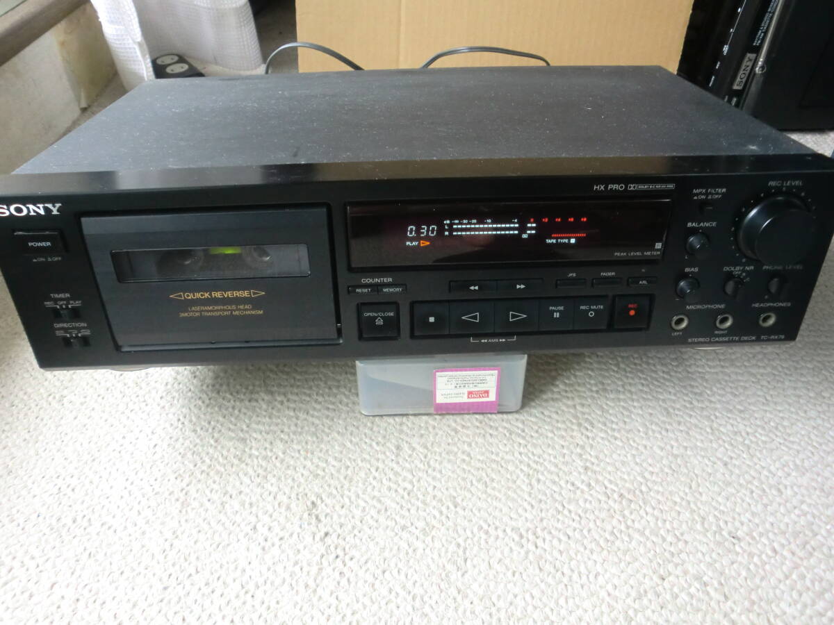 中古】SONY クイックリバースカセットデッキ TC-R502 動作品の落札情報
