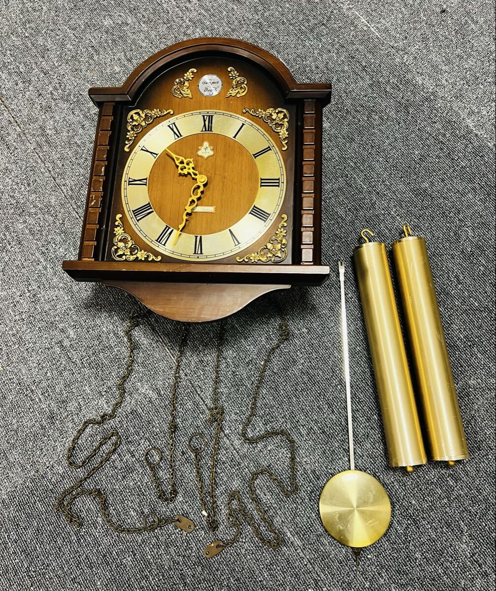 MIBRANブランド アンティーク調分銅式振り子時計 新品】未使用◇錘式振り子時計【ミブラン MIBRAN】分銅式式掛時計