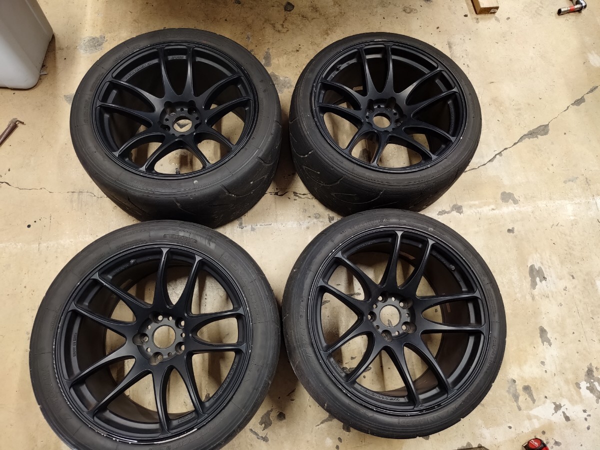 中古】WORK EMOTION D9R 18インチ 8.5J ＋47 ＋32 P CD100 ZN6 ZC6等に