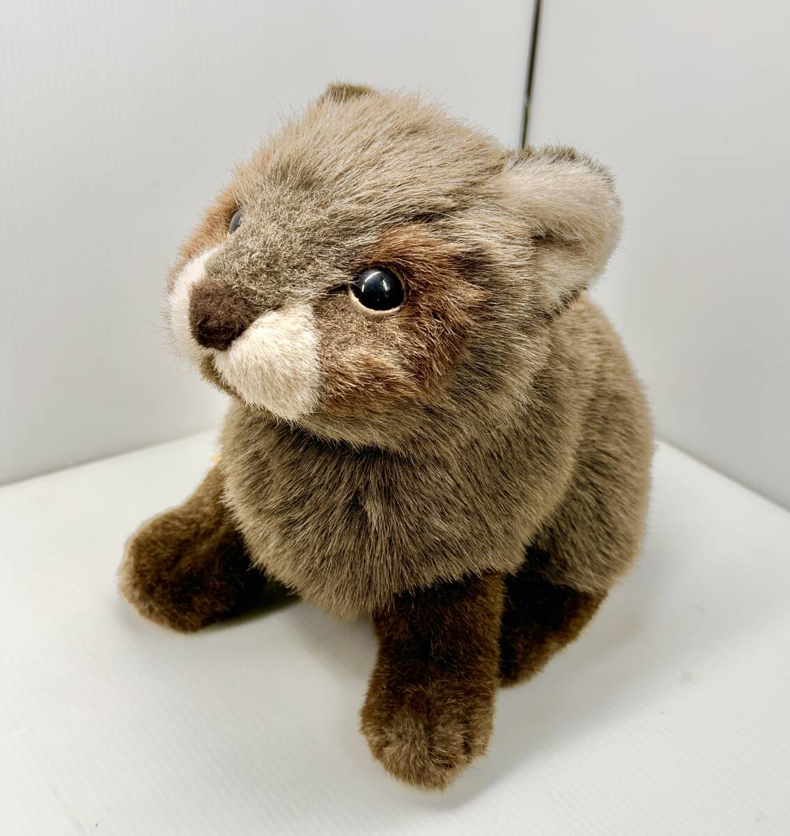 美品 ヒロクンハウス たぬき ぬいぐるみ 35 cm レトロ 当時物 タヌキの