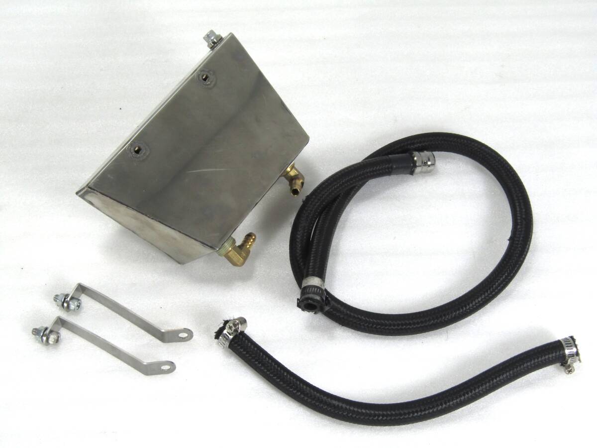 メタルワークス ナカミチ 3層 オイルキャッチタンク 660cc (ステンレス