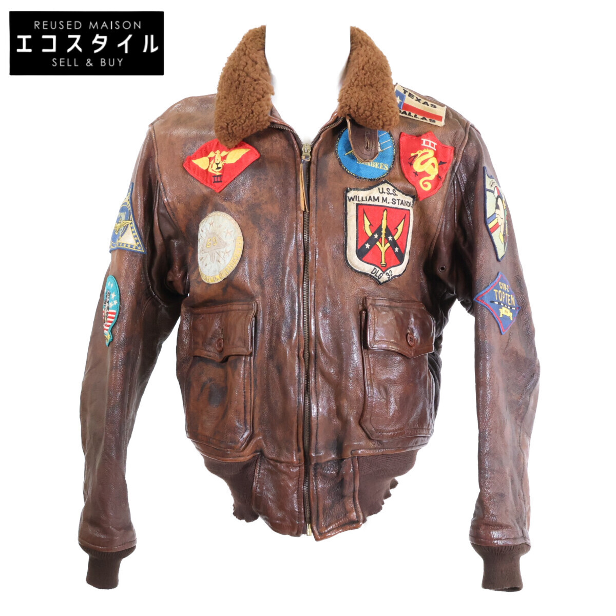 Cooper クーパー A2 アメリカ製 40R ゴートスキン 山羊革 米軍実物 アメリカ製 80年代 クーパー【COOPER】山羊革 A-2 ゴート