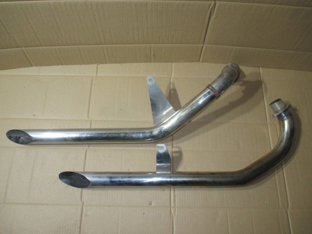 中古】ビラーゴ250 3DM 大人気!! 社外製 二本出し スラッシュカット