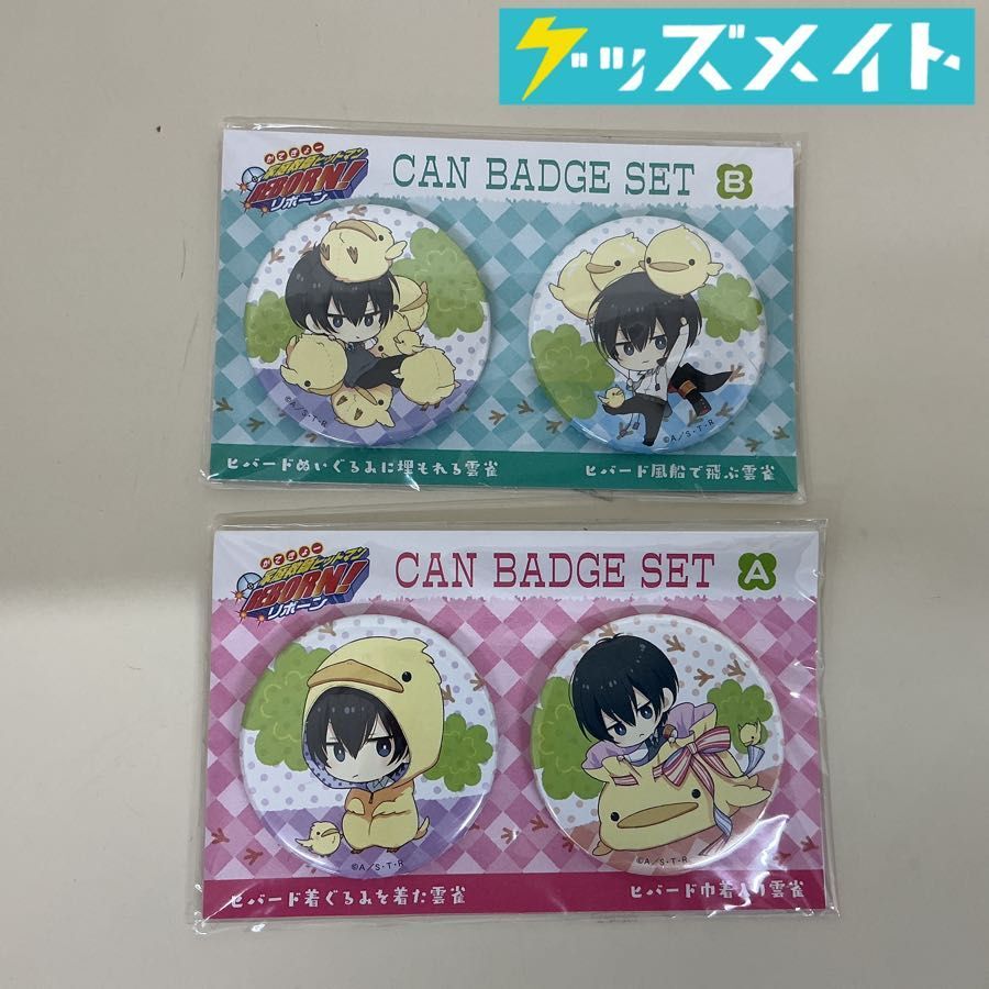 B00】家庭教師ヒットマンREBORN! 缶バッジ 雲雀恭弥&ヒバードの落札