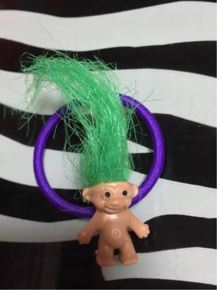 新品 送料無料 新品 トロール人形 ヘアゴム 幸運お守り 縁起物 個性的 キモカワ 緑 ハンドメイド の落札情報詳細 ヤフオク落札価格情報 オークフリー スマートフォン版