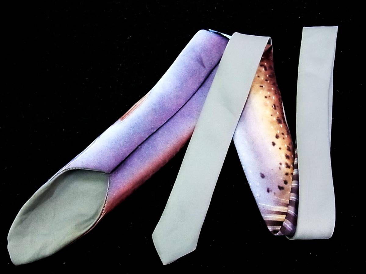 *:.*:K1396美品 ラルフマーリン・人気の定番【魚】ネクタイ の落札情報