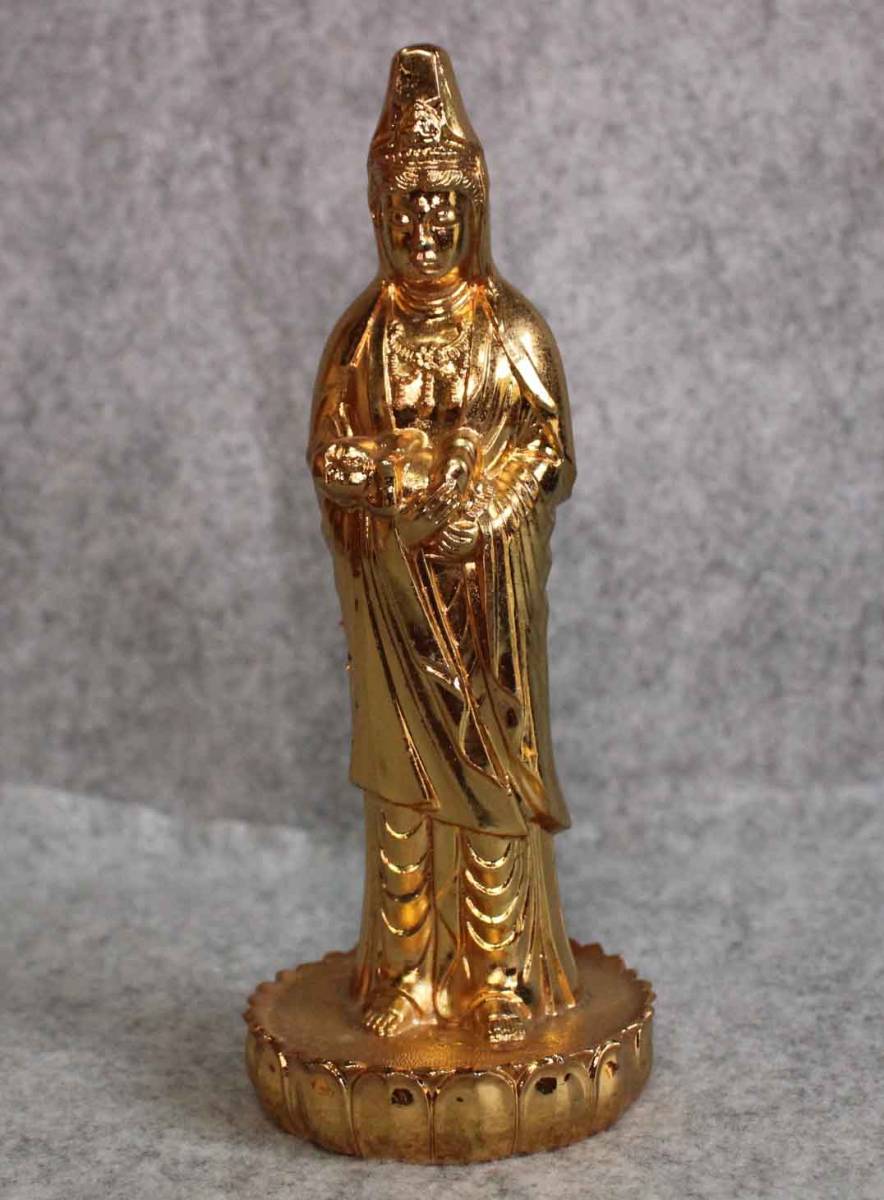 慈母観音 16cm 金色の観音菩薩像 赤子を抱えた観音様 Kannon 金属製 の落札情報詳細 ヤフオク落札価格情報 オークフリー スマートフォン版