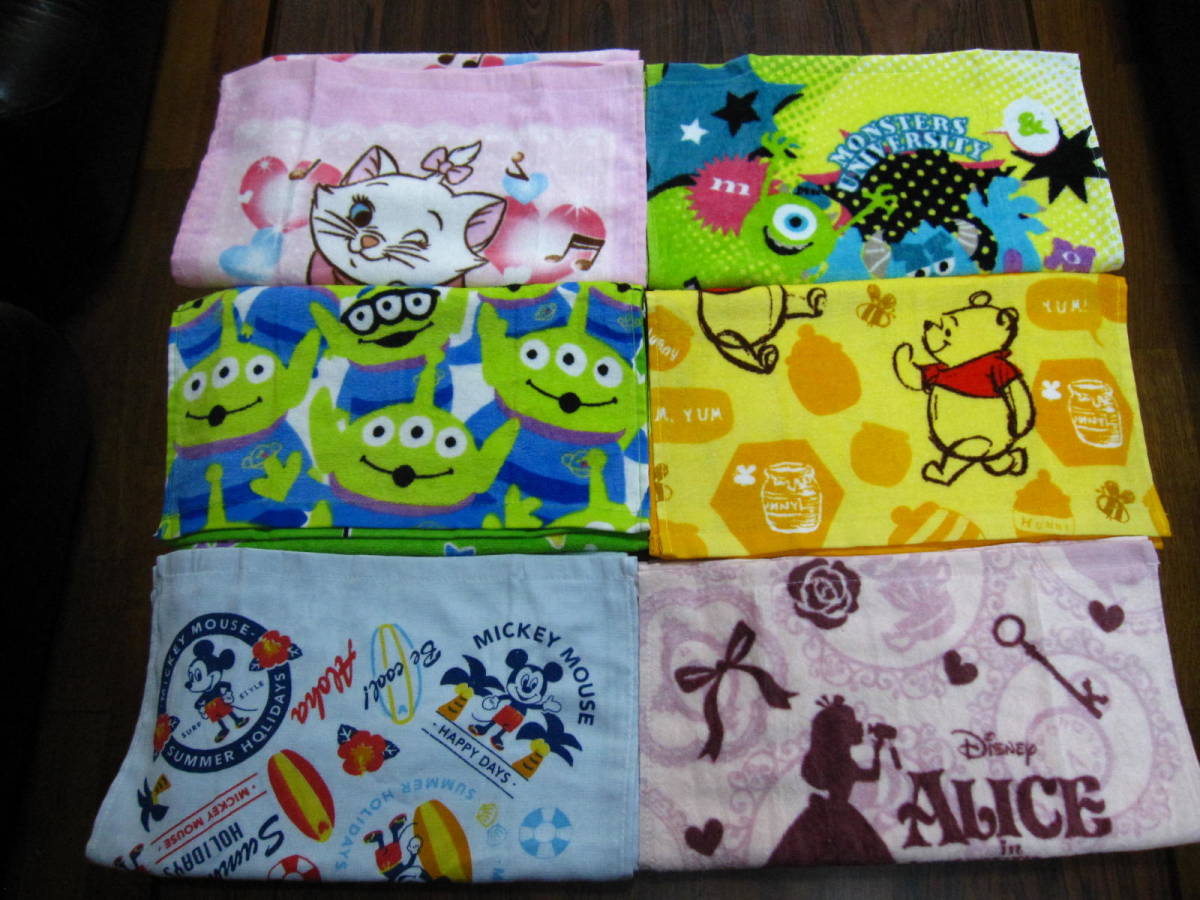 新品 激安 フェイスタオル 新品 6枚 ディズニー 大量 セット モンスターズインク マリー プー アリス ミッキー トイスト まとめて 格安 可愛い の落札情報詳細 ヤフオク落札価格情報 オークフリー スマートフォン版