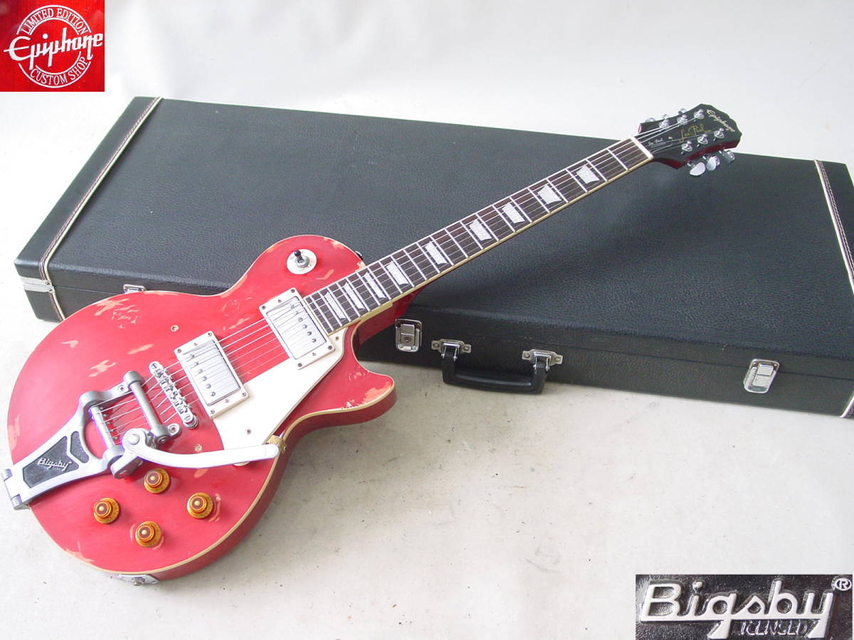 Epiphone エピフォン　セミアコ　ビグスビーアーム　ケース付き Epiphone エピフォンセミアコビグスビーアームケース付き