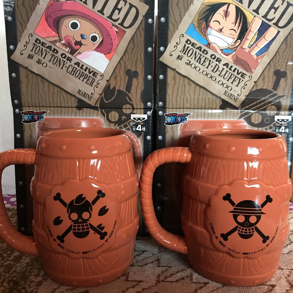 新品 入手困難 非売品 One Piece 樽型マグカップ ルフィ チョッパー アミューズメント専用景品 新品未使用品 の落札情報詳細 ヤフオク落札価格情報 オークフリー スマートフォン版