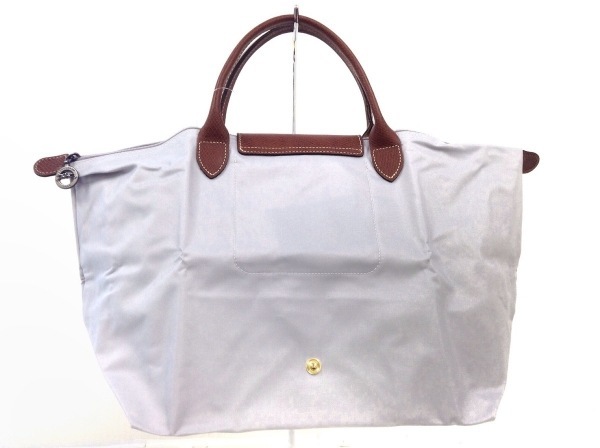 ロンシャン Longchamp ハンドバッグ ナイロン レザー ライトグレー ブラウン 白 折りたたみ エッフェル塔 バッグ の落札情報詳細 ヤフオク落札価格情報 オークフリー スマートフォン版